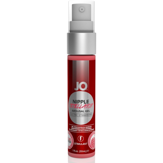 System JO - Nipple Titillator Strawberry 30 ml - żel stymulujący do sutków