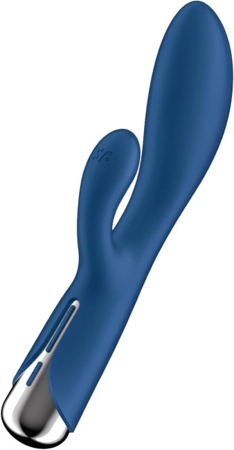 Satisfyer Spinning Rabbit 1 Blue - obrotowy wibraotr króliczek