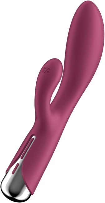 Satisfyer Spinning Rabbit 1 Red - obrotowy wibrator króliczek