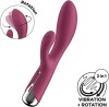 Satisfyer Spinning Rabbit 1 Red - obrotowy wibrator króliczek - Zdjęcie 2