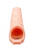 Nakładka na penisa Size Matters przedłużka stymulator sex XXL beżowy - Zdjęcie 4