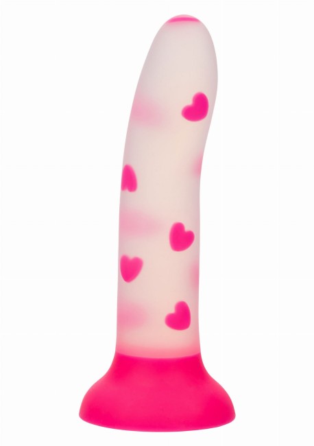 Dildo Calexotics Glow in The Dark Stick Heart  świecące w ciemności w serduszka