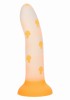 Dildo Calexotics Glow in The Dark świecące w ciemności w grzybki - Zdjęcie 4