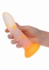 Dildo Calexotics Glow in The Dark świecące w ciemności w grzybki - Zdjęcie 7