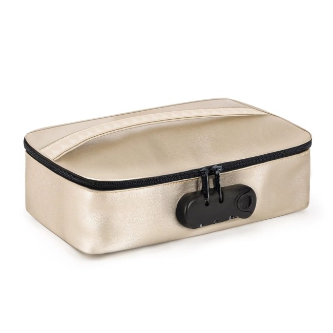 Dorcel Discreet Box - kuferek na gadżety erotyczne zamykany na szyfr - złoty