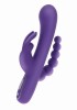 ToyJoy Wibrator Króliczek Potrójna Przyjemność 3w1 Punkt G USB Silikon - Zdjęcie 1