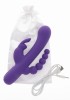 ToyJoy Wibrator Króliczek Potrójna Przyjemność 3w1 Punkt G USB Silikon - Zdjęcie 5