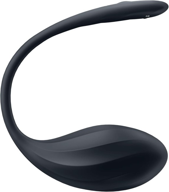 Satisfyer Ribbed Petal black Connect App - jajeczko sterowane aplikacją