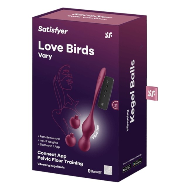 Satisfyer Love Birds Vary Connect App - wibrujące kulki sterowane aplikacją