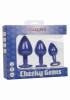 CalExotics Cheeky Gems fiolet korki analne - Zdjęcie 5
