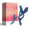 HoneyPlayBox Pleasure Pivot Blue - pierścień na penisa, stymulator łechtaczki i krocza - Zdjęcie 2