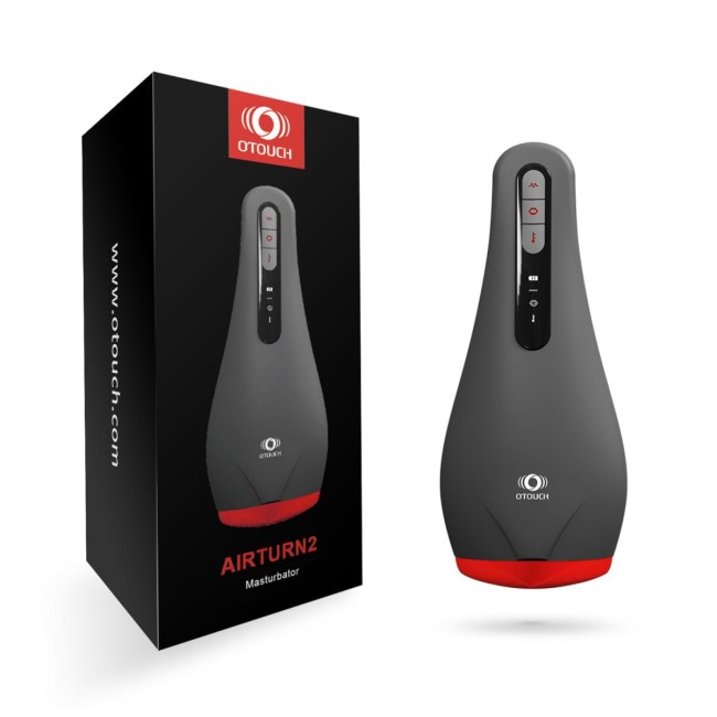 OTOUCH Airturn2  Masturbator wibrujący z  ssaniem oraz funkcją grzania