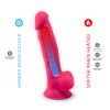 SilexD Dildo z przyssawką różowe 7``  17,6 cm - Zdjęcie 2