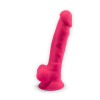 SilexD Dildo z przyssawką różowe 7``  17,6 cm - Zdjęcie 4