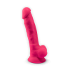 SilexD Dildo z przyssawką różowe 7``  17,6 cm - Zdjęcie 6