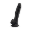 SilexD Dildo z przyssawką czarne 7`` 17,6 cm - Zdjęcie 1