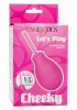 CalExotics Cheeky One-Way Flow Gruszka do lewatywy różowa - Zdjęcie 2
