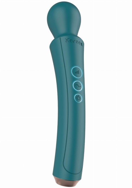 Xocoon The Curved Wand Green - zakryzwiony masażer łechtaczki