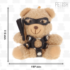 Fetish Submissive TED Teddy bear Pluszowy miś BDSM z breloczkiem prezent - Zdjęcie 2