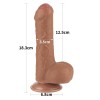 7'' Sliding Skin Dual Layer Dong Brown - Zdjęcie 1