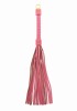 Taboom Malibu Whip Pejcz BDSM Różowy Skóra PU 54 cm - Zdjęcie 3