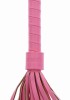 Taboom Malibu Whip Pejcz BDSM Różowy Skóra PU 54 cm - Zdjęcie 5