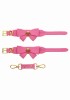 Taboom Malibu Kajdanki Damskie na Ręce BDSM Różowe Skóra PU Bondage Sexy - Zdjęcie 9