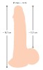 Realistyczne dildo z przyssawką 19cm - Zdjęcie 2