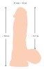 Realistyczne dildo z przyssawką 20cm - Zdjęcie 3