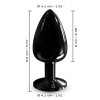 Korek analny Dorcel Diamond Plug L czarny - Zdjęcie 7