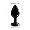 Korek analny Dorcel Diamond Plug M czarny - Zdjęcie 7