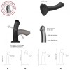 Strap On Me Elastyczne Dildo czarne M - Zdjęcie 2