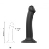 Strap On Me Elastyczne Dildo czarne M - Zdjęcie 3