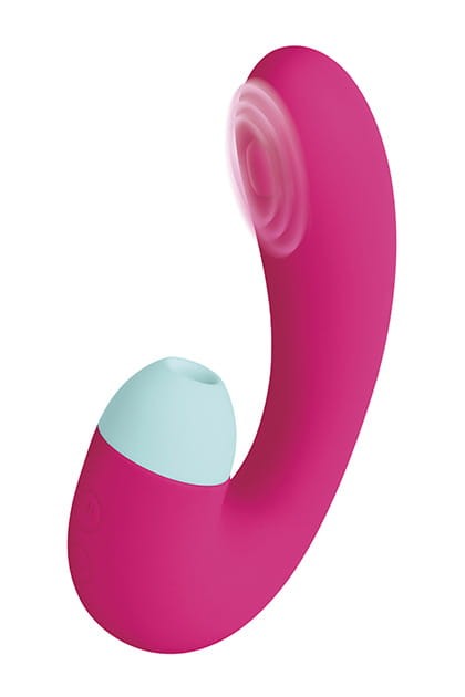 S Pleasures Blizzard - masażer punktu G i łechtaczki różowy