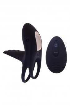 S Pleasures Avalanche Black podwójny wibrujący pierścień erekcyjny