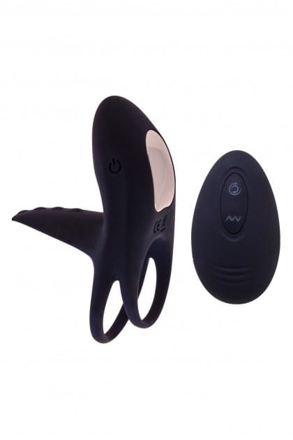 S Pleasures Avalanche Black podwójny wibrujący pierścień erekcyjny