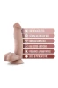 Blush - Dr. Mark 17,7cm dildo z jądrami beżowe - Zdjęcie 3