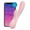 Satisfyer Mono Flex - elastyczny wibrator króliczek sterowany aplikacją - jasnoróżowy - Zdjęcie 3