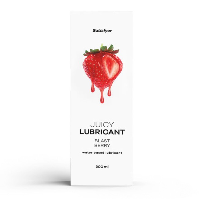 Satisfyer Berry Blast - Lubrykant na bazie wody o zapachu truskawkowym 300ml
