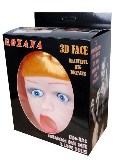 Dmuchana Lalka miłości z twarzą 3D- ROXANA