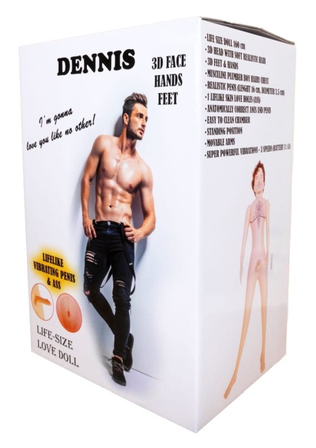 Realistyczna Dmuchana Lalka z wibracjami- DENNIS 3D