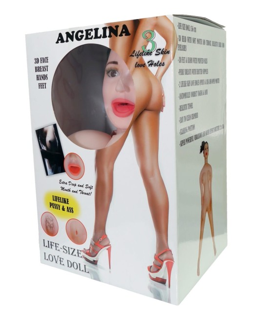 Realistyczna Dmuchana Lalka z wibracjami- ANGELINA 3D