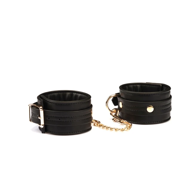 Liebe Seele kajdanki na nogi Black Organosilicon Ankle Cuffs