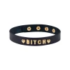 Liebe Seele choker Gold Word BITCH - Zdjęcie 1