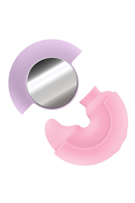 Play With Me Pout & Play Pink dyskretny wibrator z dwoma końcówkami