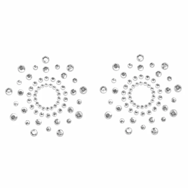 Bijoux Indiscrets samoprzylepne nakładki na sutki nasutniki z kryształkami