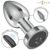 Intense - metalowy korek analny rozmiar M z wibracjami na pilota - Zdjęcie 6