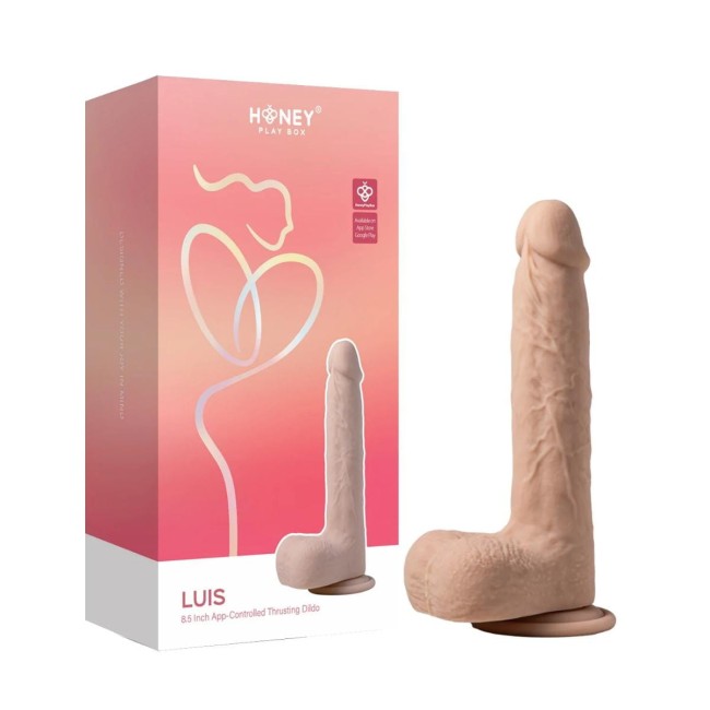 HoneyPlayBox – Luis Dildo z Funkcją Pchania i Grzania – 21.99 cm