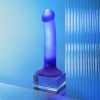Strap On Me - Dildo Glow-Led fioletowy M - Zdjęcie 1