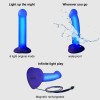 Strap On Me - Dildo Glow-Led fioletowy M - Zdjęcie 2